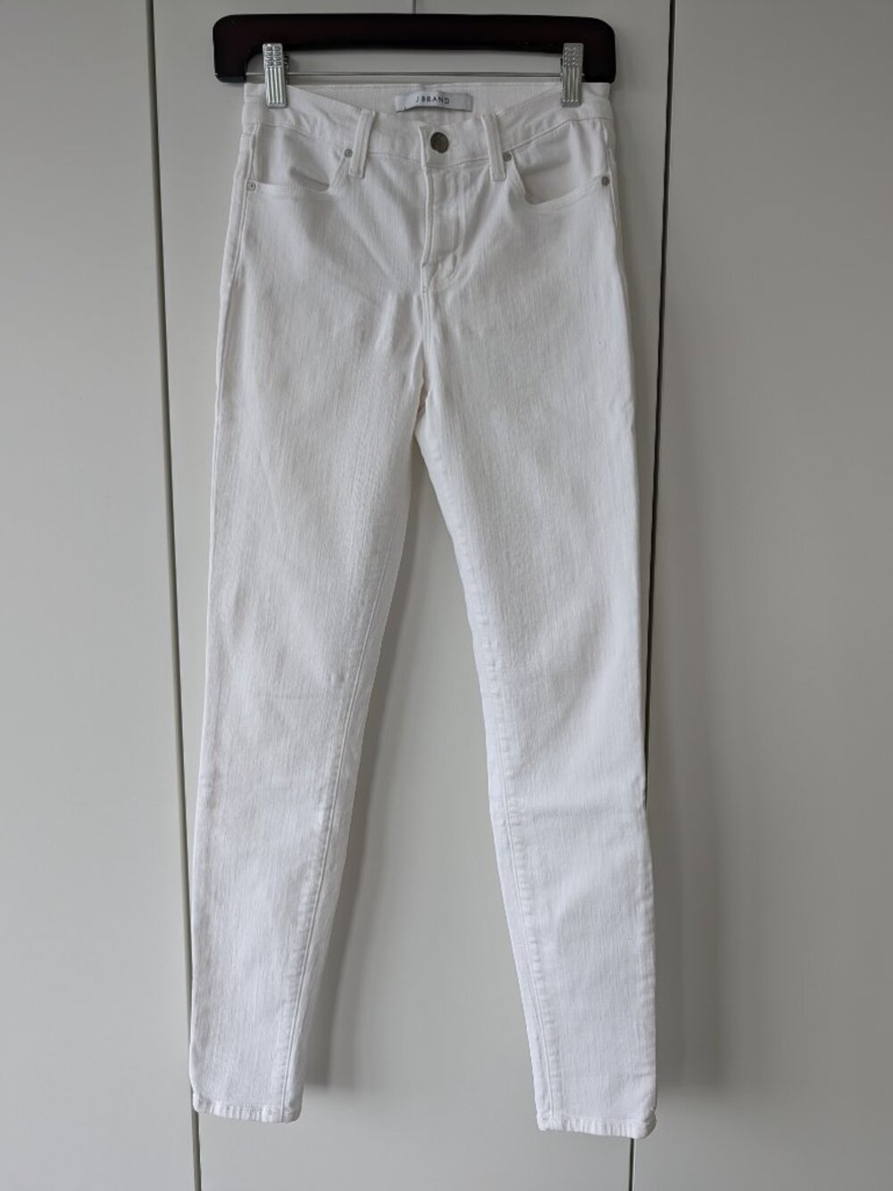 J Brand Maria High Rise Skinny Jeans Blanc White Size 25